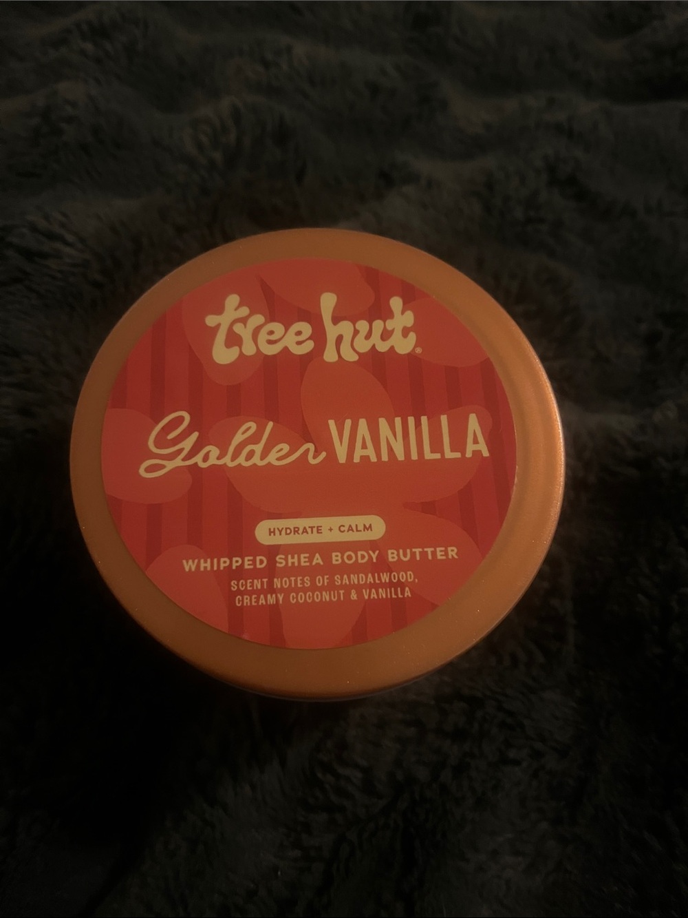 Tree Hut Golden Vanilla Whipped Shea Body Butter - Orange & Coral